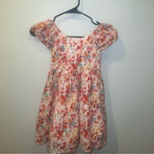 Pippa And Julie Butterfly Print Flare Girls size 6 100% cotton.